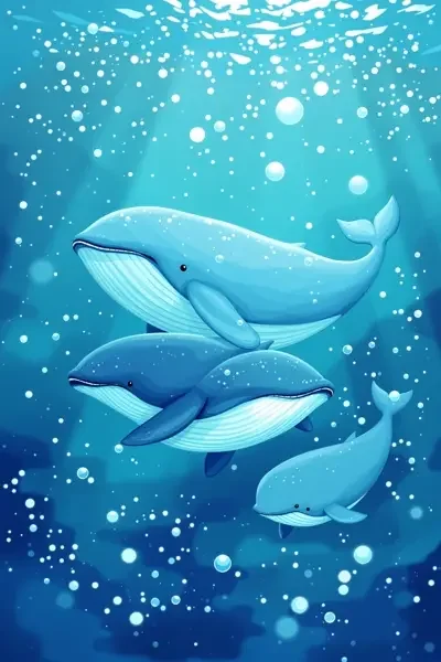 蓝鲸的秘密 少儿 海报 蓝鲸的秘密 海报